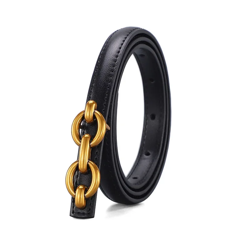 

Luxury Designer High Quality Women Belt Genuine Leather Female Fashion Metal Belt Buckle Waistband Trend dress Belt Lady New