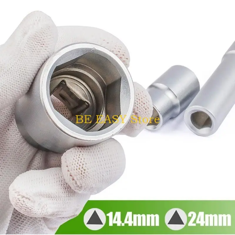 

E28F 3 Pcs Motor Socket Fuel Injection Pump Socket 1/2 Triangular Multi-Toothed Socket Suitable for Automative Mechanic DIY