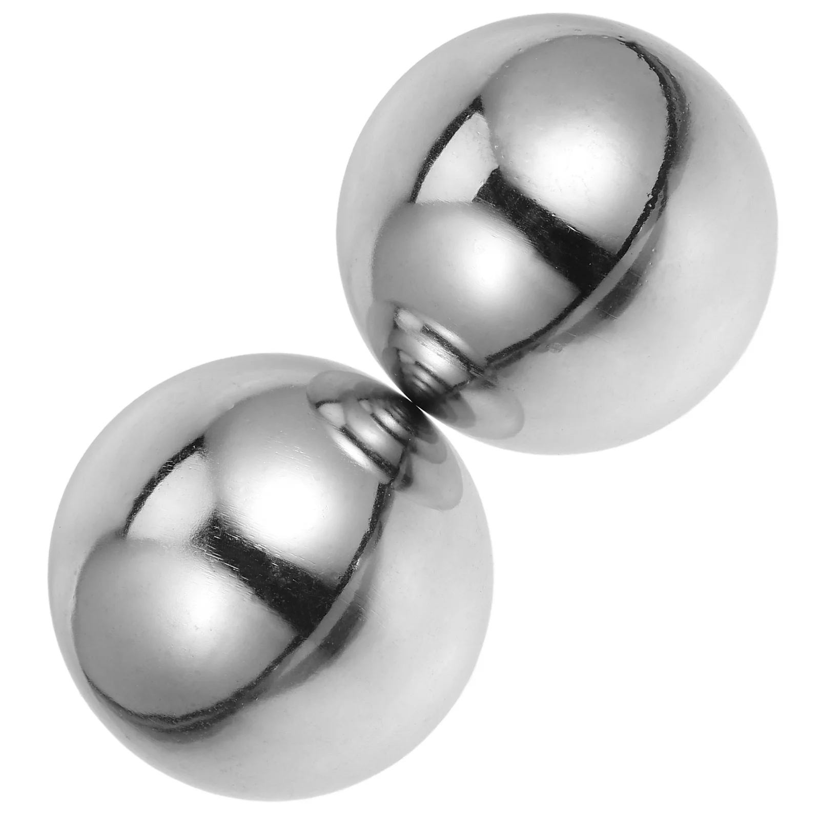 

2 Pcs Massage Fitness Ball Hand Exerciser Stainless Steel Solid Construction Elderly Users Portable Compact Wellness Tool Relax