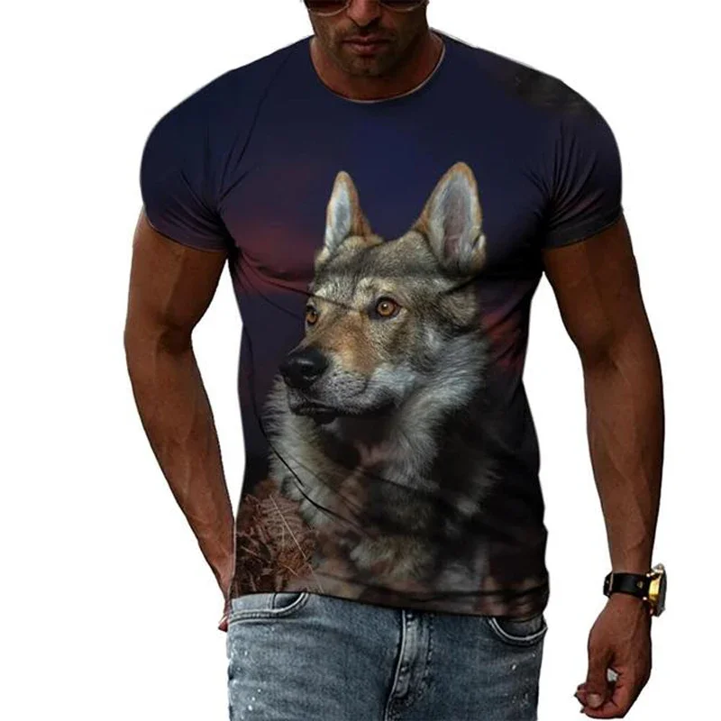 Wolf Tattoo Summer Harajuku Design Fashion Men T shirt Hot Summer 3D All Over Printed Tee Tops shirts Unisex T shirt