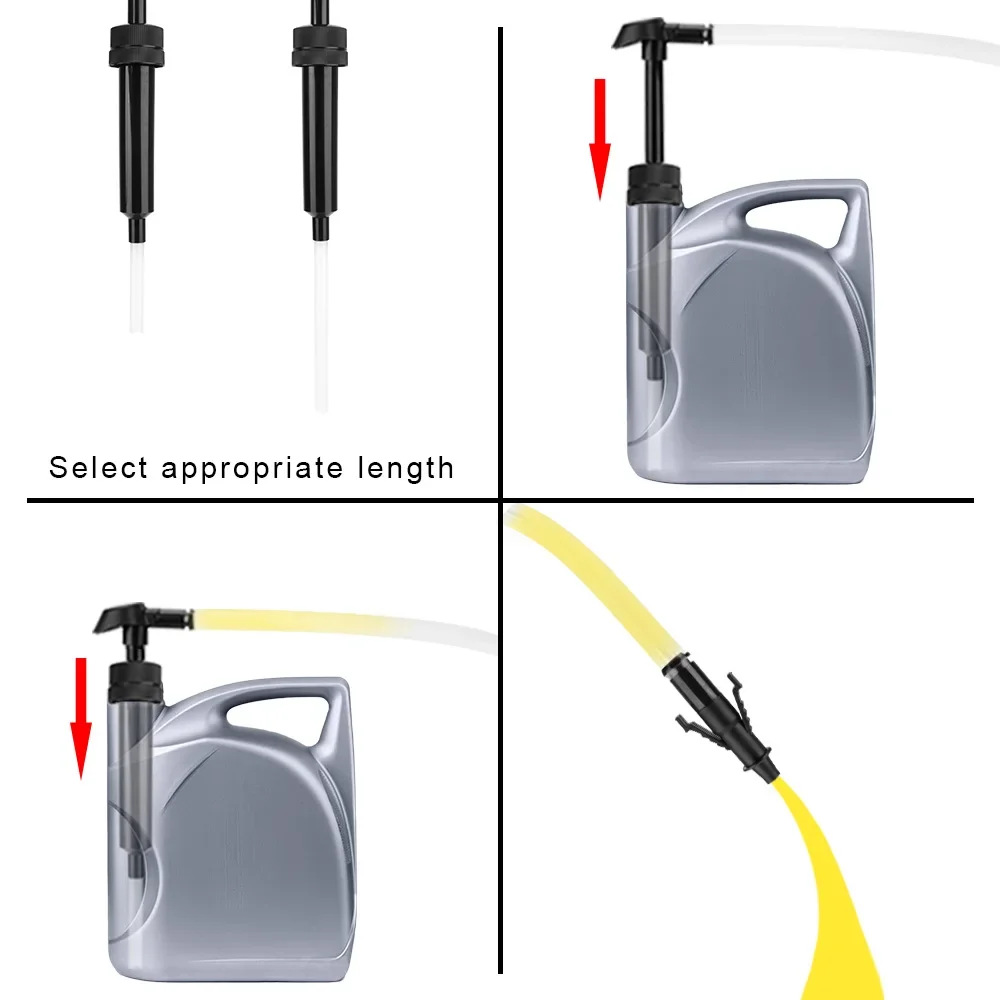 Car Oil Change Pump Fuel Diesel Pumping Tube Pipe Liquid Gasoline Petrol Suction Hand High Pressure Truck Motorcycle Accessories