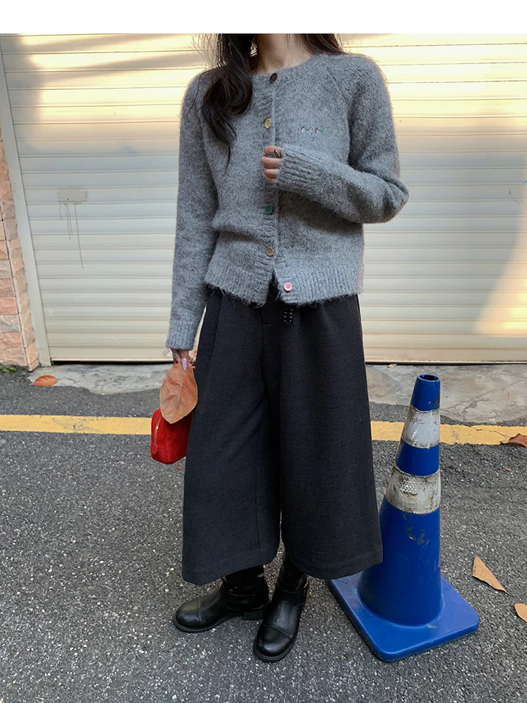 

Вязаный кардиган Boran Basic с пуговицами, повседневная верхняя одежда, мягкий свитер из полиэфирного волокна с длинными рукавами