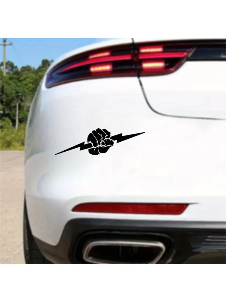 AliExpress NONE 1PC Fist Lightning Sticker, Waterproof Vinyl Decal for Car, Motorcycle, Window, Bumper, Laptop, DIY Decor