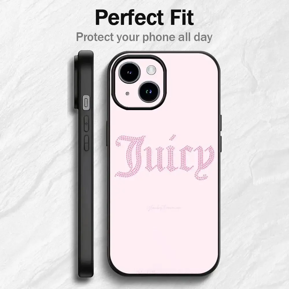 Couture Handyhülle für iPhone 17 16e 16 15 14 13 12 11 Pro Max Mini X XR Air Plus Weiche Silikon-Rückseite J-JuicysS Cover – Detail 3