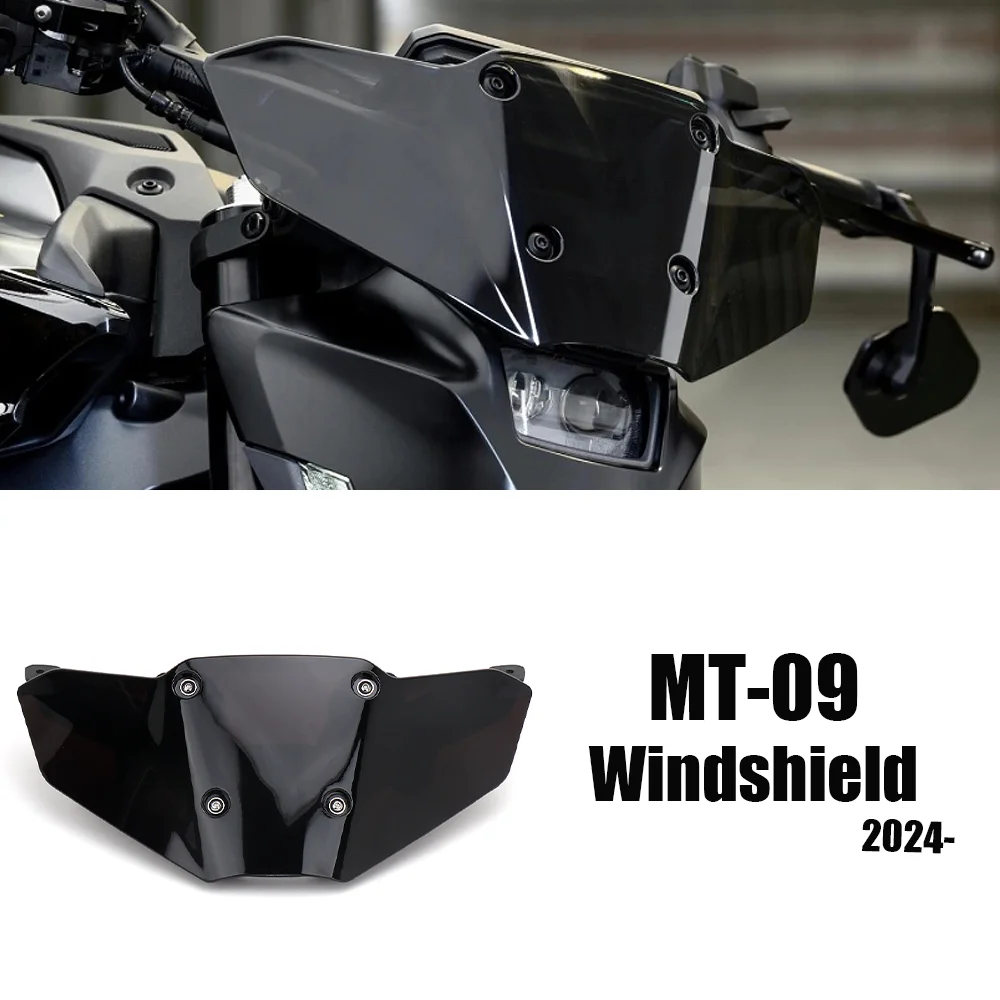 

New Windscreens Wind Deflectors Windshield Bracket Kit For Yamaha MT 09 MT-09 mt09 MT09 Motorcycle Accessories 2024