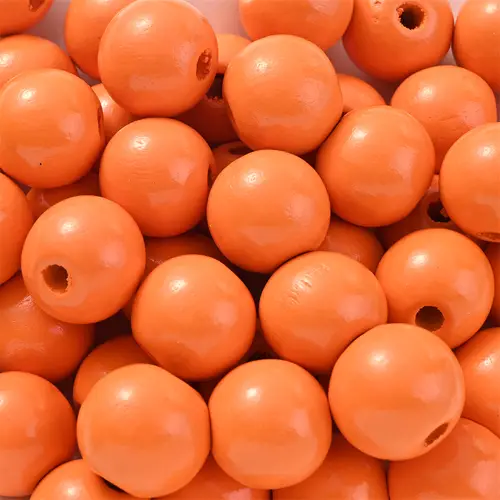 50Pcs 16mm Colorful Wooden Beads Round Straight Hole Loose Spacer Beads For Diy Bracelets Necklaces Jewelry Accessories - Image 13