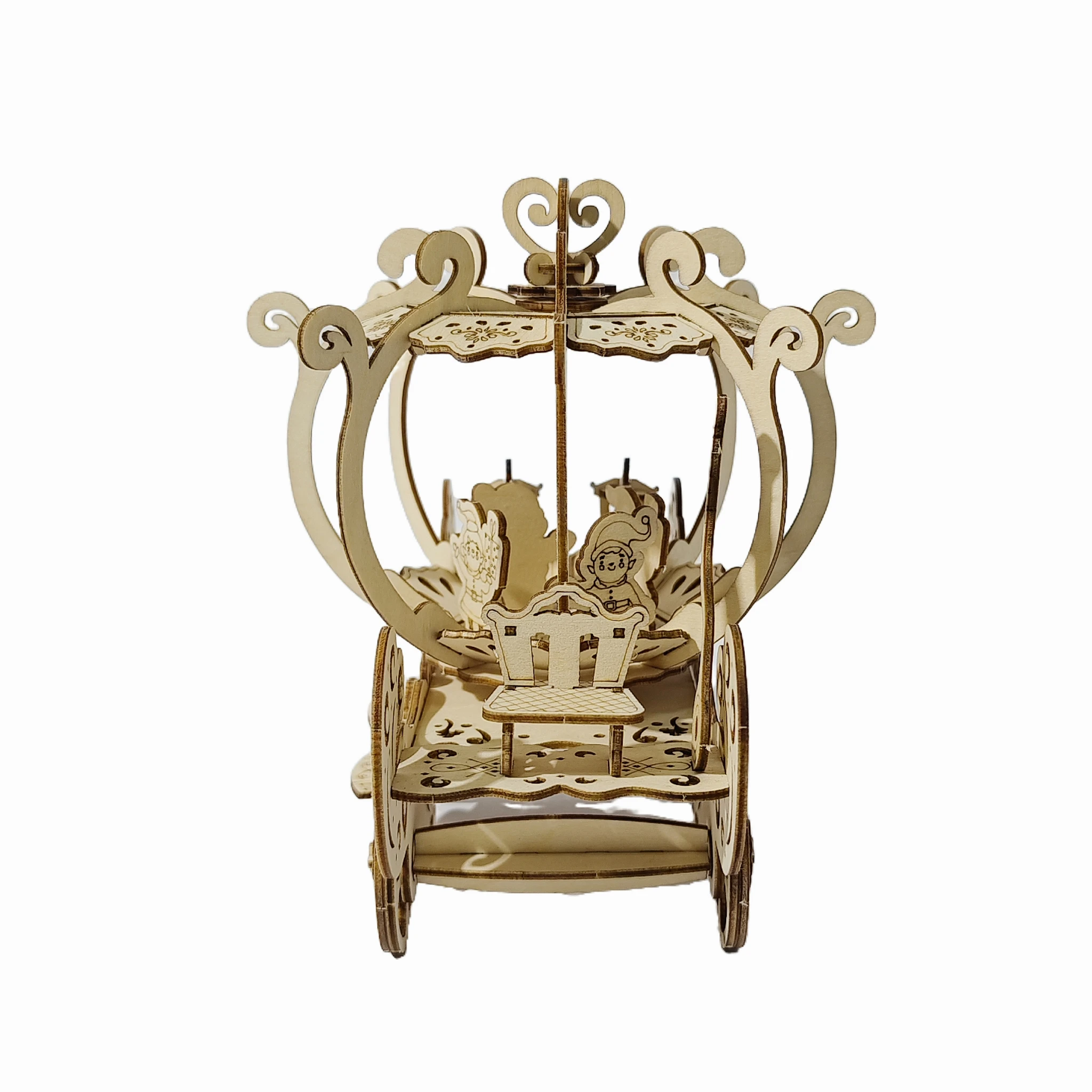 DIY 나무 호박차 퍼즐 조립 완벽한 할로윈, 새해, 생일 선물