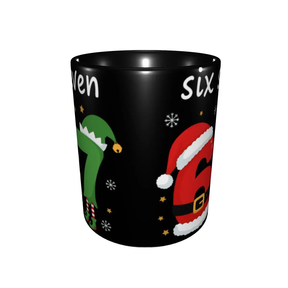 Santa 67 Christmas 6 7 Meme Gen Alpha Meme Six Seve Mug Funny Tea Cup Gifts For Women Men