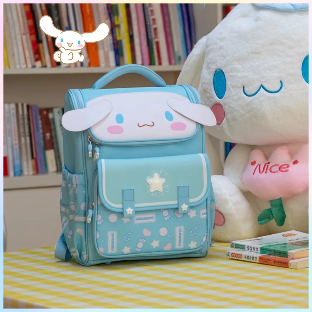 

Cinnamoroll Kuromi Melody Sanrio Anime Large Capacity Backpack Cute Schoolbag Cartoon Hello Kitty Student Shoulder Bag Kids Gift