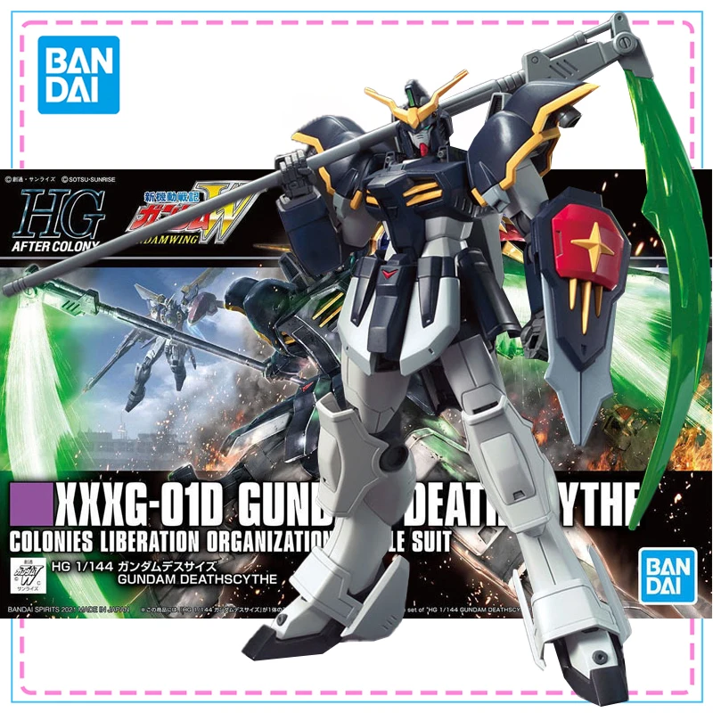 

Bandai HGAC 1/144 XXXG-01D Gundam Deathscythe TV Collection Action Figure Original Genuine Figure Gundam Model Kit Model Toys