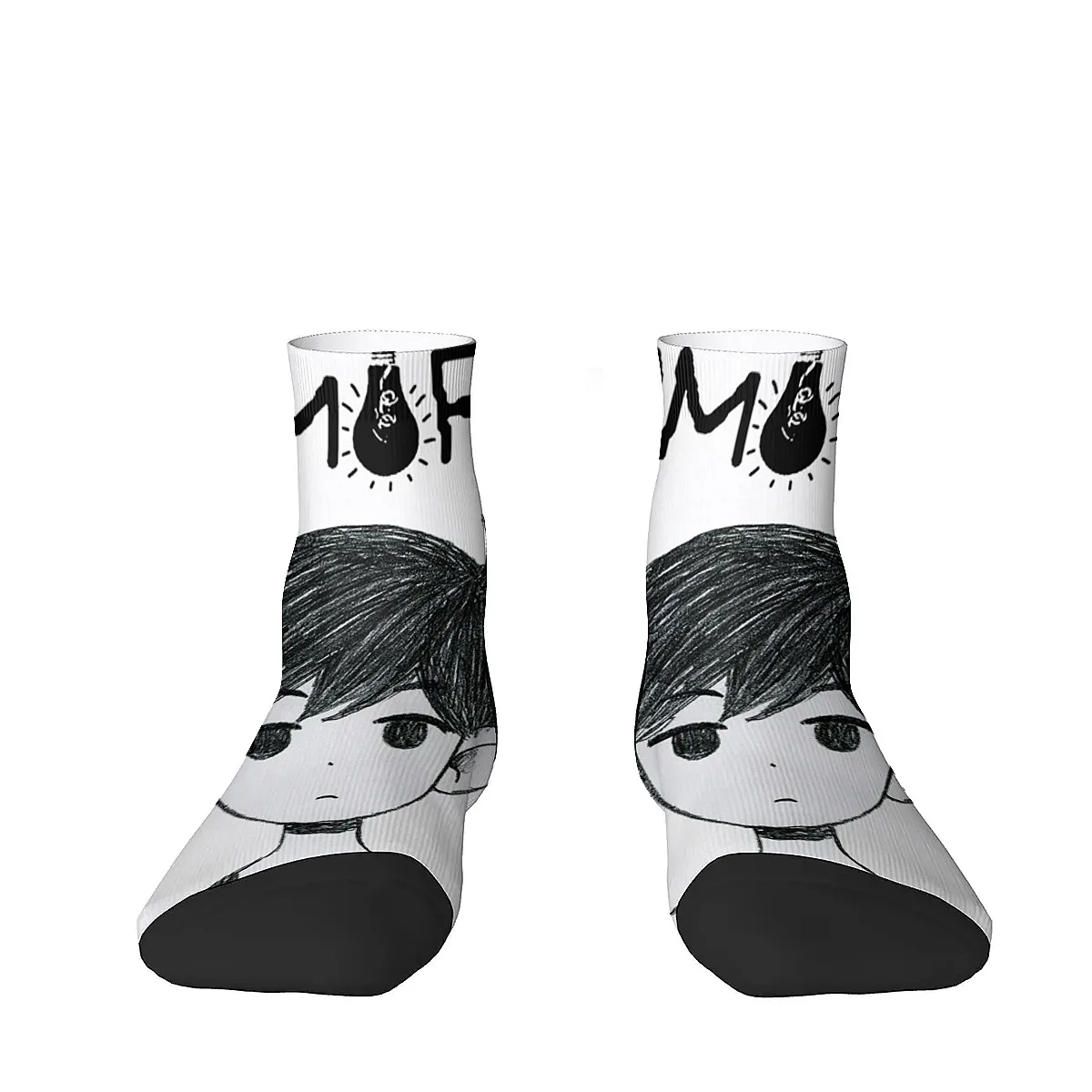 جوارب أنيمي أوموري بنمط طباعة للجنسين ناعمة ومسامية ومريحة ومتوافقة مع جوارب كرنفال منخفضة الارتفاع هدية عصرية