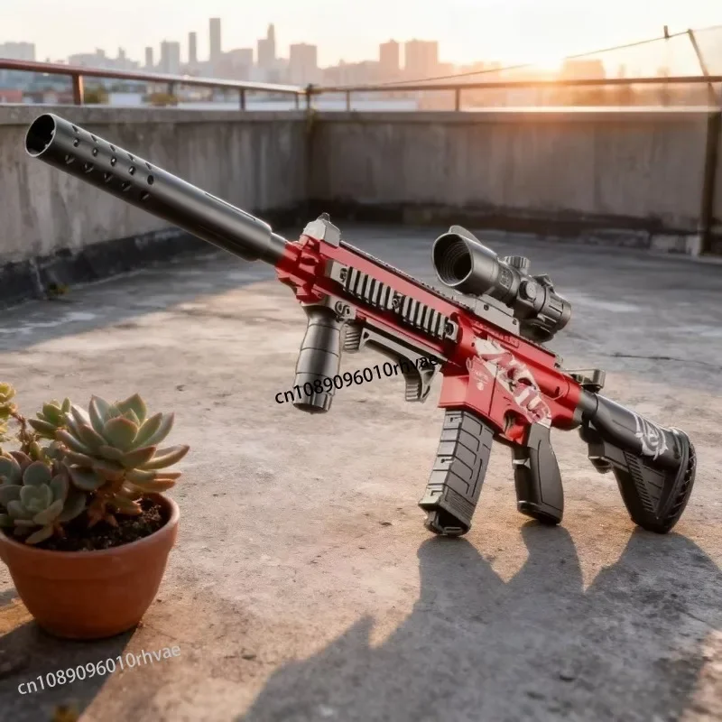 Pistolet na miękkie kulki M416, zabawka, możliwość ręcznego napełniania, karabin szturmowy, model pistoletu maszynowego, prezent na Boże Narodzenie, urodziny, 2025
