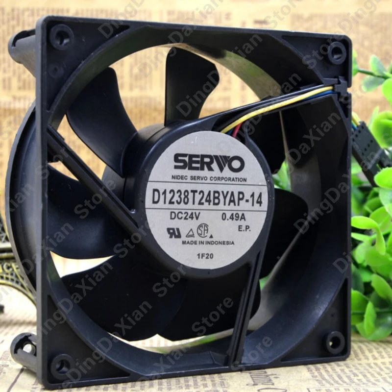 

X 1 шт. для SERVO D1238T24BYAP-14 | 24В 0.49А | 12 см | Бесшумный промышленный вентилятор для охлаждения корпуса