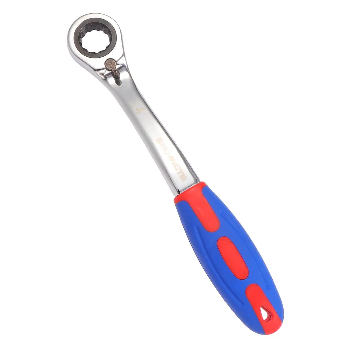 

Plastic Handle Ratchet Wrench Stubborn Quick Release Spanner Tooth Shape Swivel Professional Tool Home Car Repair