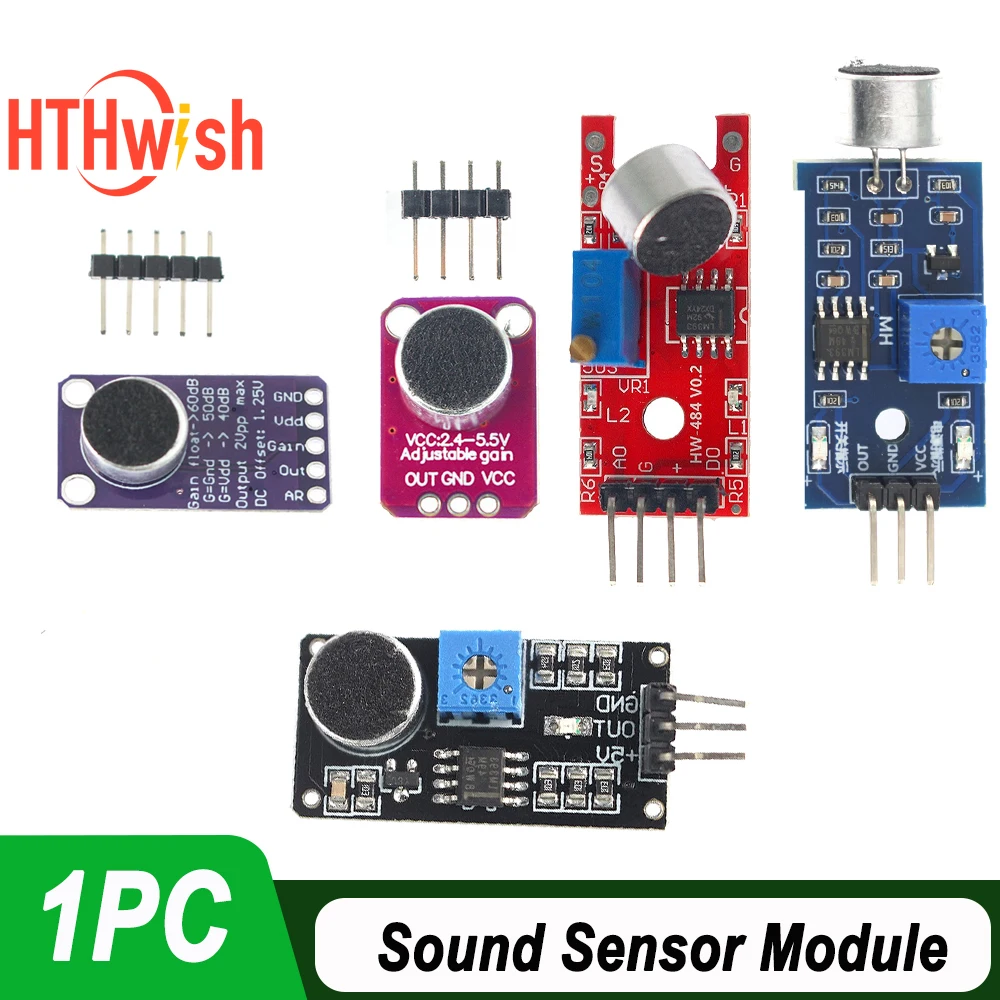LM393 Sound Sensor Module Sound Control Sensor MAX4466 MAX9814 Switch Detection Whistle Switch Microphone Amplifier For Arduino