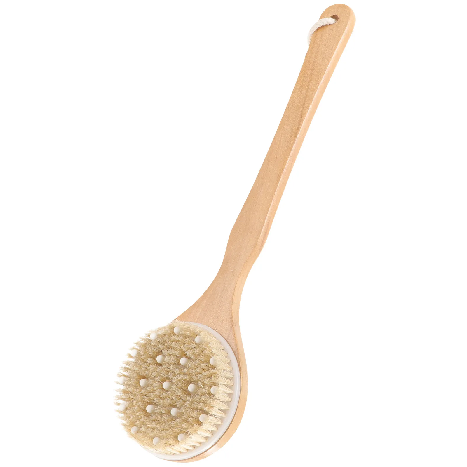 Long Handle Bath Brush for Body Exfoliation Dry Brushing Back Scrub Shower Tool Skin Cleansing Circulation Stimulation Body