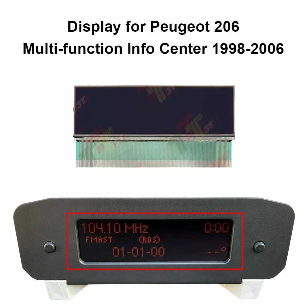 Dashboard LCD Display for Peugeot 307 206  Multi-function Info Center Car Interior Accessories for Enhanced Driving Experience