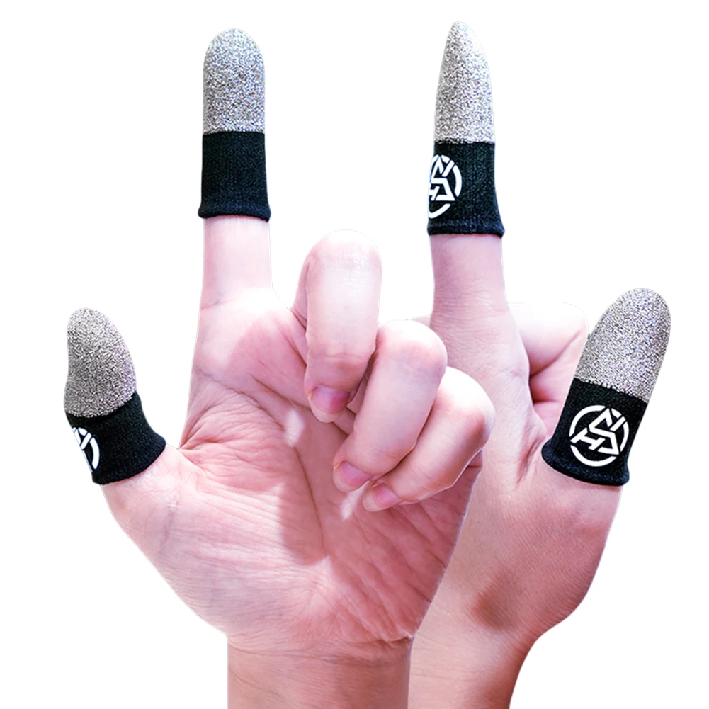 20 Pcs Gaming Finger Cover Sweatproof for PUBG Gamer Fingertips Cover Anti-slip Finger Cots Cover for Touch Screen Mobile Gaming