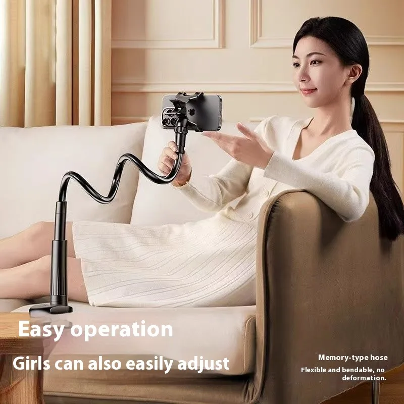 حامل هاتف سرير عالمي قابل للتعديل، حامل لوحي، حامل فوق السرير، تسجيل فيديو، بث مباشر، مشاهدة الأفلام بدون استخدام اليدين #4