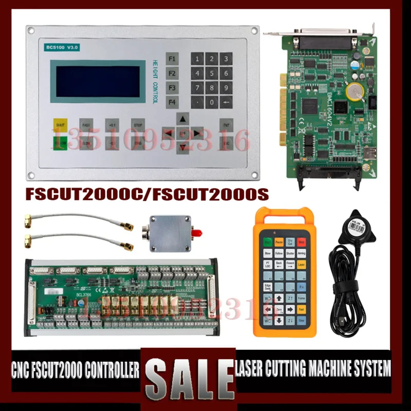 CNC FSCUT2000 Controller Laser Cutting Machine Control System 0-6KW FSCUT2000C/FSCUT2000S Cypcut BCS100 BMC1604