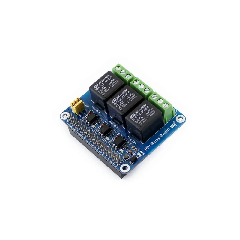 3-kanałowy moduł przekaźnika 5 V, karta rozszerzeń Breakout Shield HAT Kit dla RPI Raspberry Pi Zero 2 W WH 2W 3 Model B 3A 3B Plus 4 4B