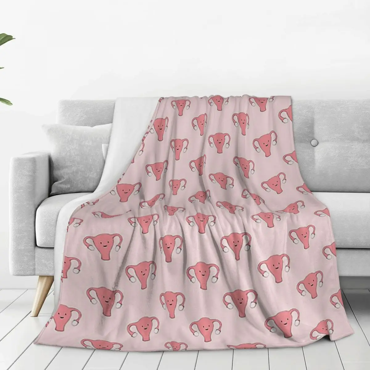 سلسلة الرحم - بطانيات يوم الذروة السعيدة، بطانيات صوفية محمولة للأريكة والفراش والسفر، لحاف المفرش