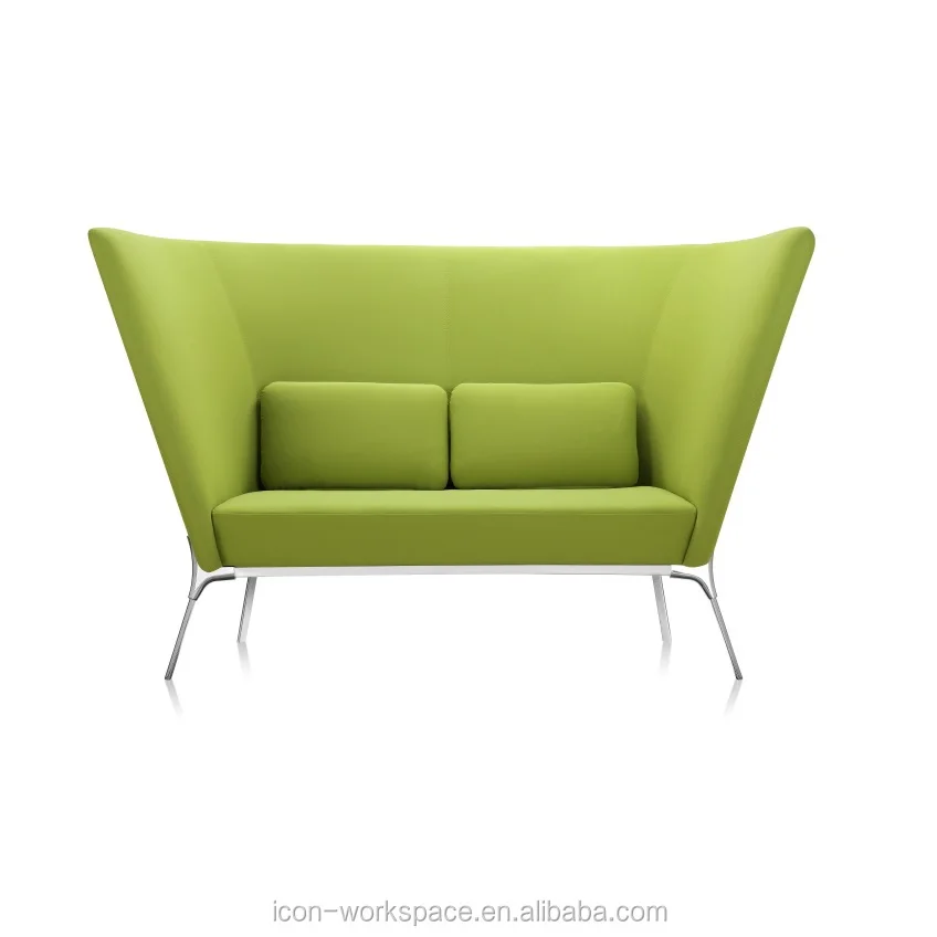 

Green Fabric Office Furniture Bank VIP Waiting Room Conference Area Cushion Home Private Sofa