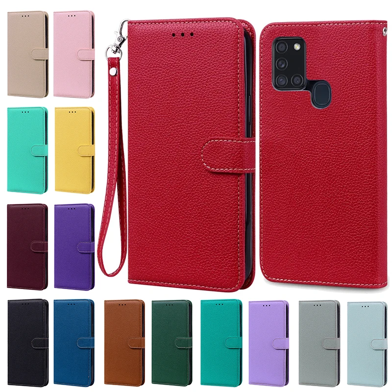 

Wallet Leather Flip Case For Samsung A21s Case For Samsung Galaxy A21S A 21S A21 S A217F Cover Protective Silicone Bumper Coque