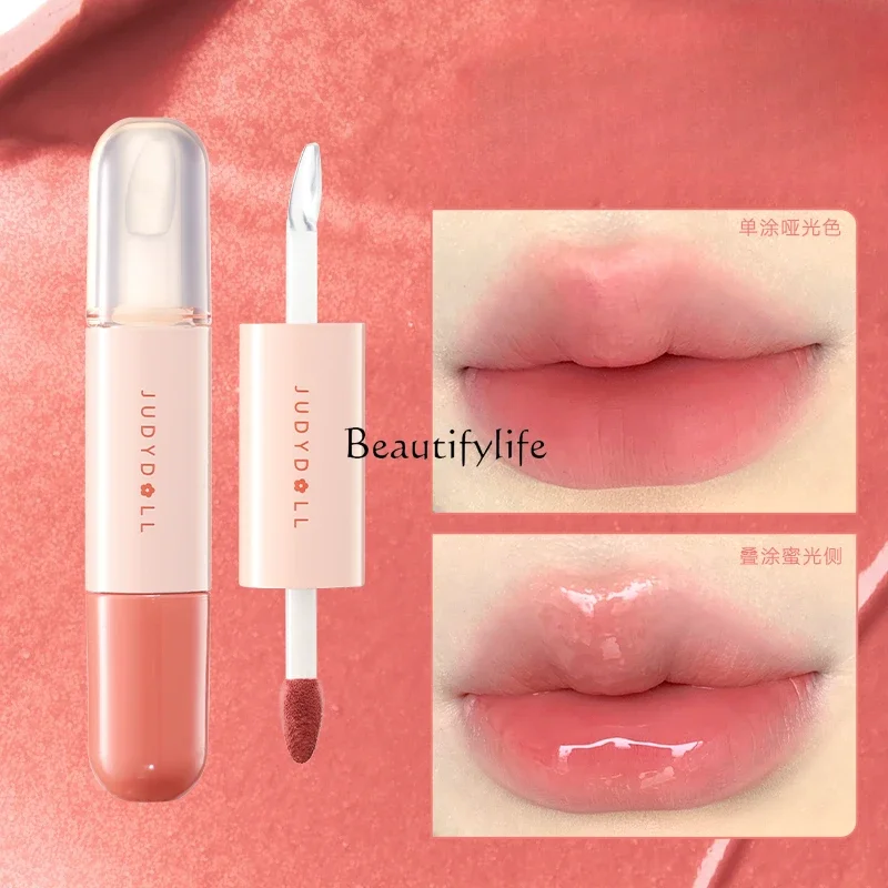 

Double-Headed Lip Lacquer Moisturizing Mirror Lipstick Matte