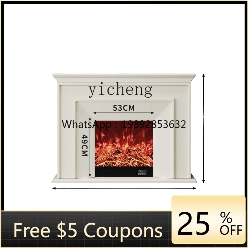 

TQH Fireplace Decorative Cabinet European Fireplace Rack Electronic Fireplace Core Simulation Fire Home