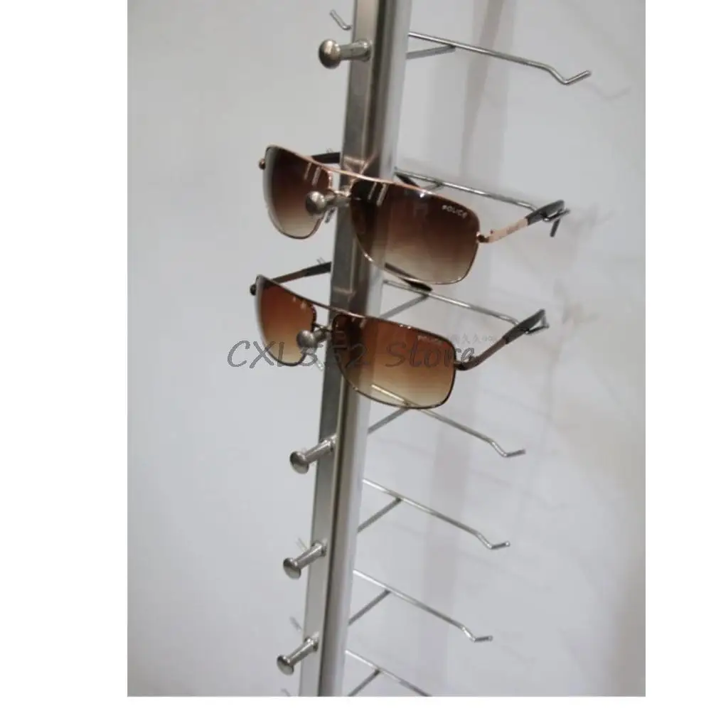 10Pcs Aluminium Eyewear Sunglasses Eyeglasses Display Rod 1Meter No Lock For 12 Frames