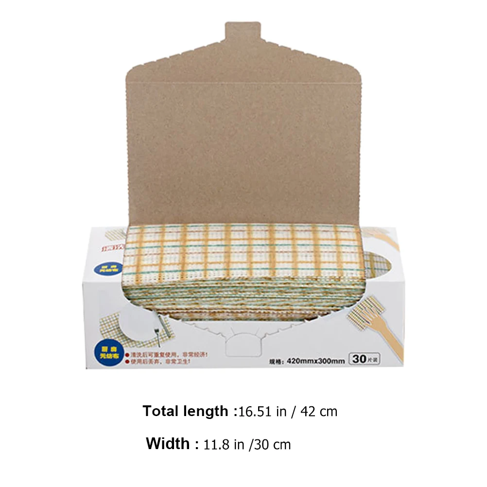 

Kitchen Cloth Non-Woven Dish Wipes Strong Absorption Dual Use Washing Towel For Dishes Countertops Floor Gentle On