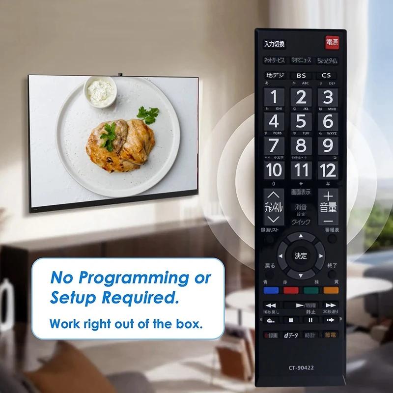 Télécommande CT-90422 Remplacer Pour Toshiba TV CT-90422 Télécommande