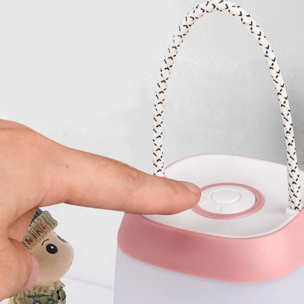 

Pink Portable Night Light LED Nursery Lamp Bedside Soft Dimmable Light for Bedroom Baby Feeding Atmosphere Table Lamp