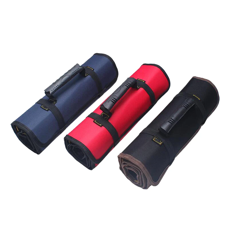 Sac à clé pliable en tissu Oxford multifonction, rangement des rouleaux d'outils, étui Portable, support de rangement, pochette pour outils