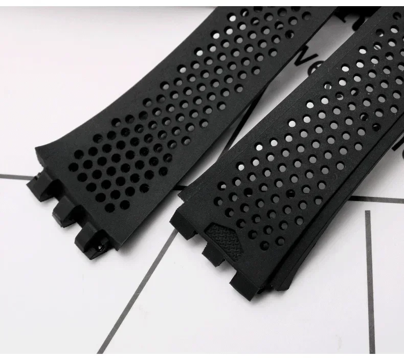 العلامة التجارية الجديدة حزام ساعة سيليكون لسلسلة تاغ هوير كاريرا حزام ساعة اليد للرجال مقعر محدب واجهة حزام الساعات سوار