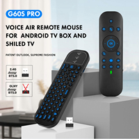 Fly Mouse Wireless Air Mouse G60SPRO BT 2.4G Dual Mode Voice Remote with Keypad 6- Gyroscope for Smart TV Android TV BOX PC