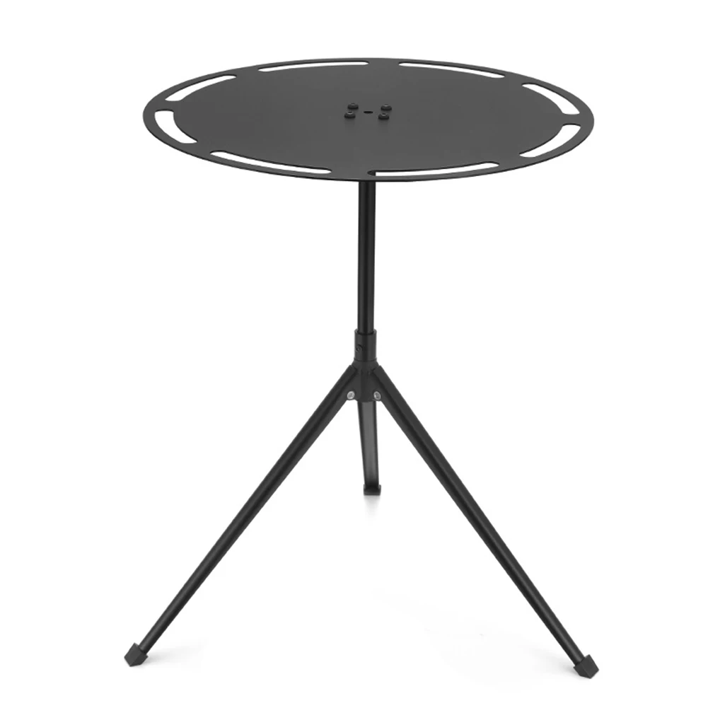 Portable Dining Table Strong Load-bearing Telescopic Camping Table with Light Pole Tripod Storage Bag Outdoor Furniture