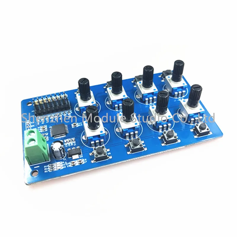 8 Way Channel Servo Controller Module MG995 SG90 Debugging Board Futaba Back Centerer