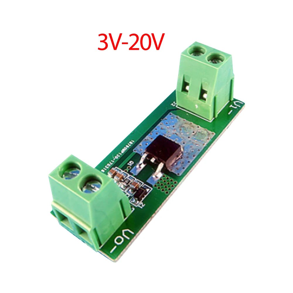 3V-20V/5V-26V/12V-36V 5A DC Power Supply Reverse Connection Protection Board Power Module Protection High Current Safe Reliable