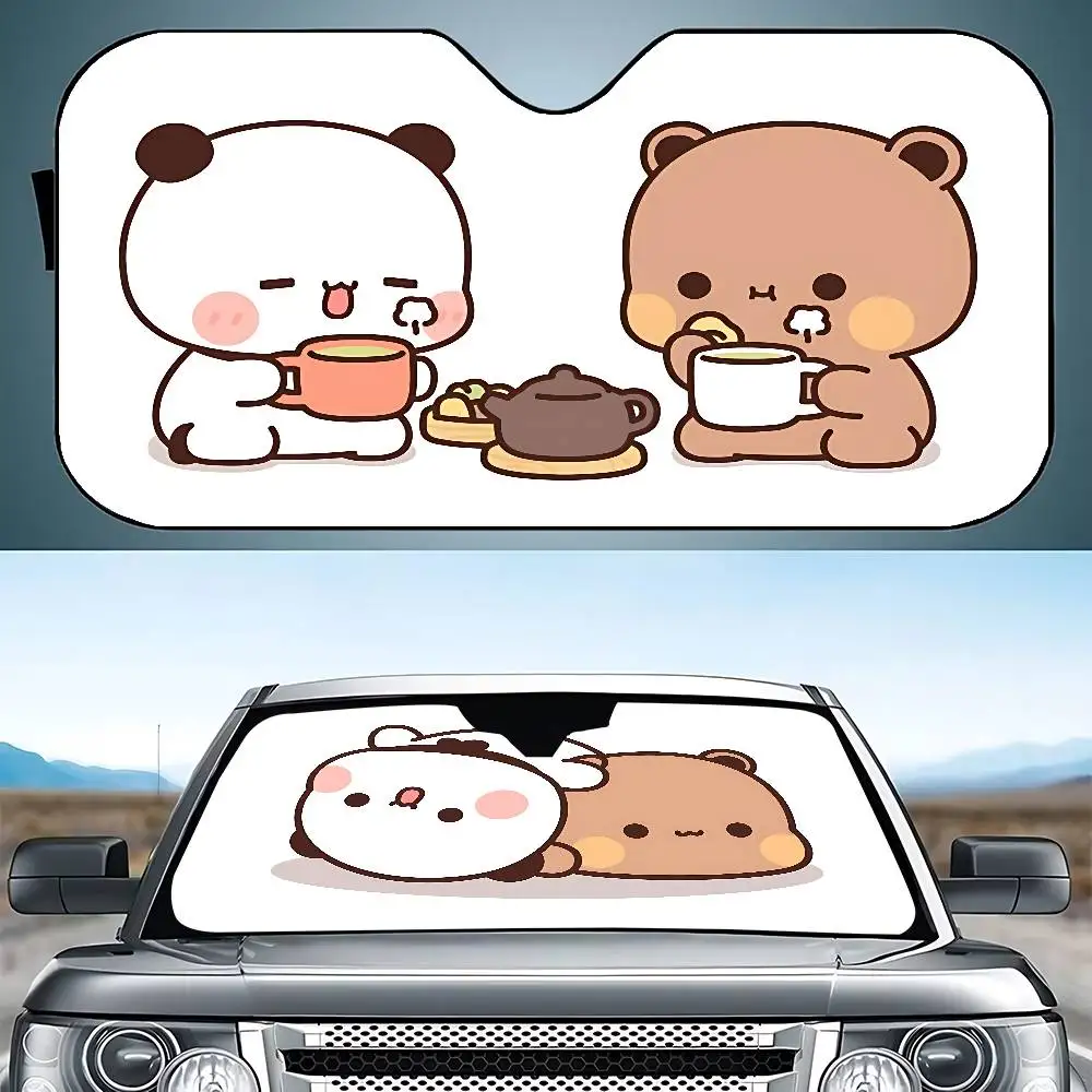 Bonitas cortinas parasol para coche b-bubu-dudu, 130x70cm, cubierta para parabrisas, protección UV, accesorios para visera de coche