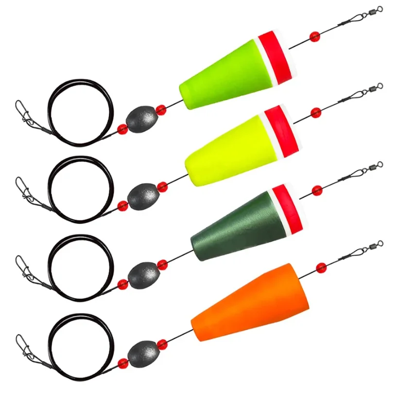 

Fishing Floats Bobbers Fishing Popping Cork Trout Float Rig Weighted Popping Floats Cork Trout Floats for Fishing Saltwater