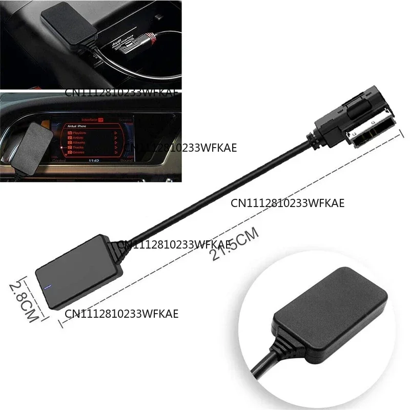AMI MMI MDI Interface Bluetooth 5.0 Audio Music Input Adapter AUX Receiver Cable Adapter for Audi Q5 A7 S5 Q7 A6 A8
