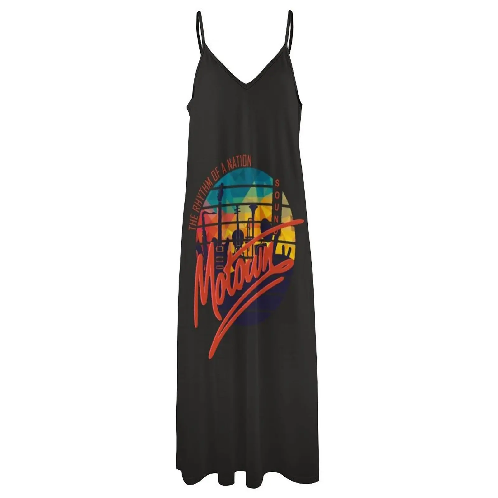 Motown clássico camiseta sem mangas vestido longo vestido roupas de verão vestido para mulher 2025