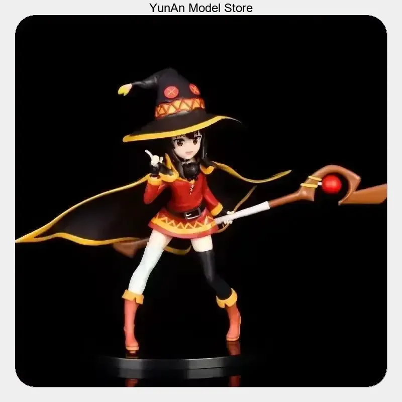

19cm KonoSuba Megumin Standing Pose Anime Figure Desktop Ornament Collectible Gift for Fans