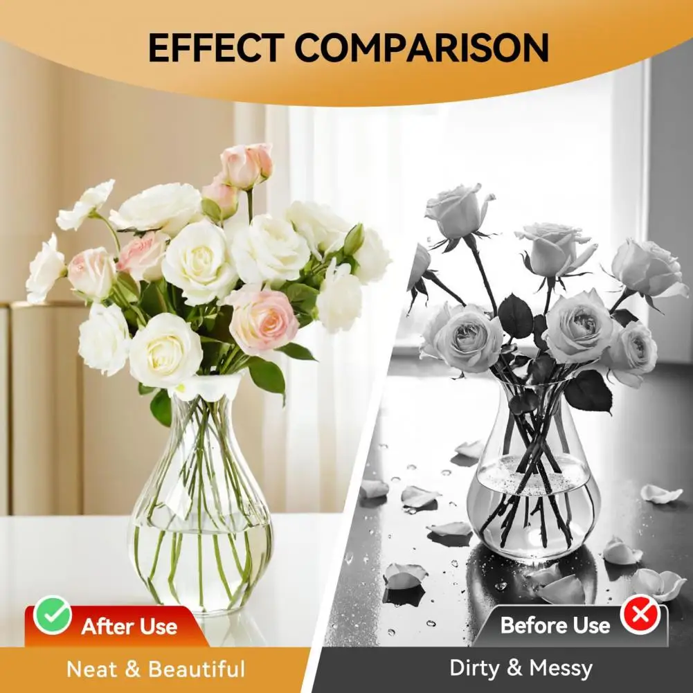 Floral Arrangement Grid Vase Flower Holder Silicone Flower Arrangement Grid with Multi-holes Stem Holder Plant Fixation Wire