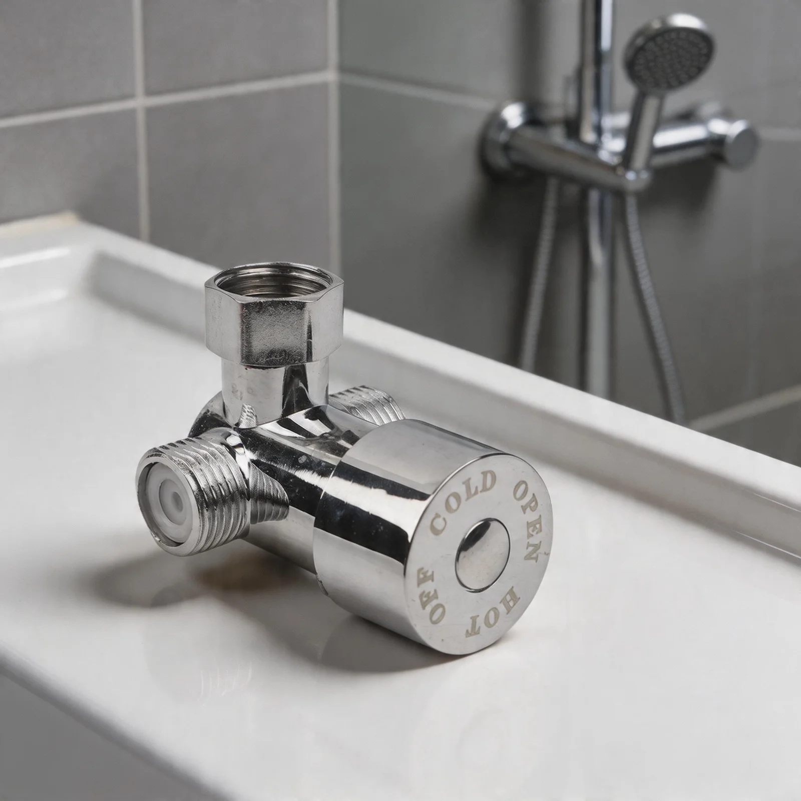 Water Mixing Valve Constructed from Zinc Alloy for Long Term Use in Hot Cold Shower Applications with G1/2 Fit