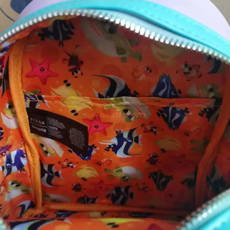 Nuovo Loungefly Pixar Vicino sempre per Nemo Darla Mini Zaino carino Zaino da viaggio Studente Regalo di compleanno per bambini