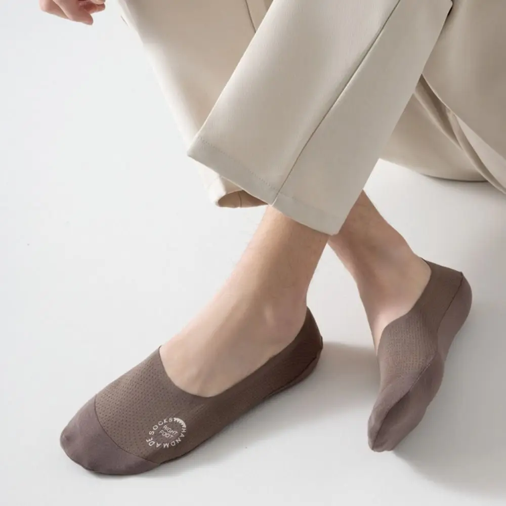 

7 пар сетчатых мужских невидимых коротких носков, однотонные нескользящие носки-лодочки из ледяного шелка, короткие чулочно-носочные изделия, летние тонкие носки с низким вырезом, мужские