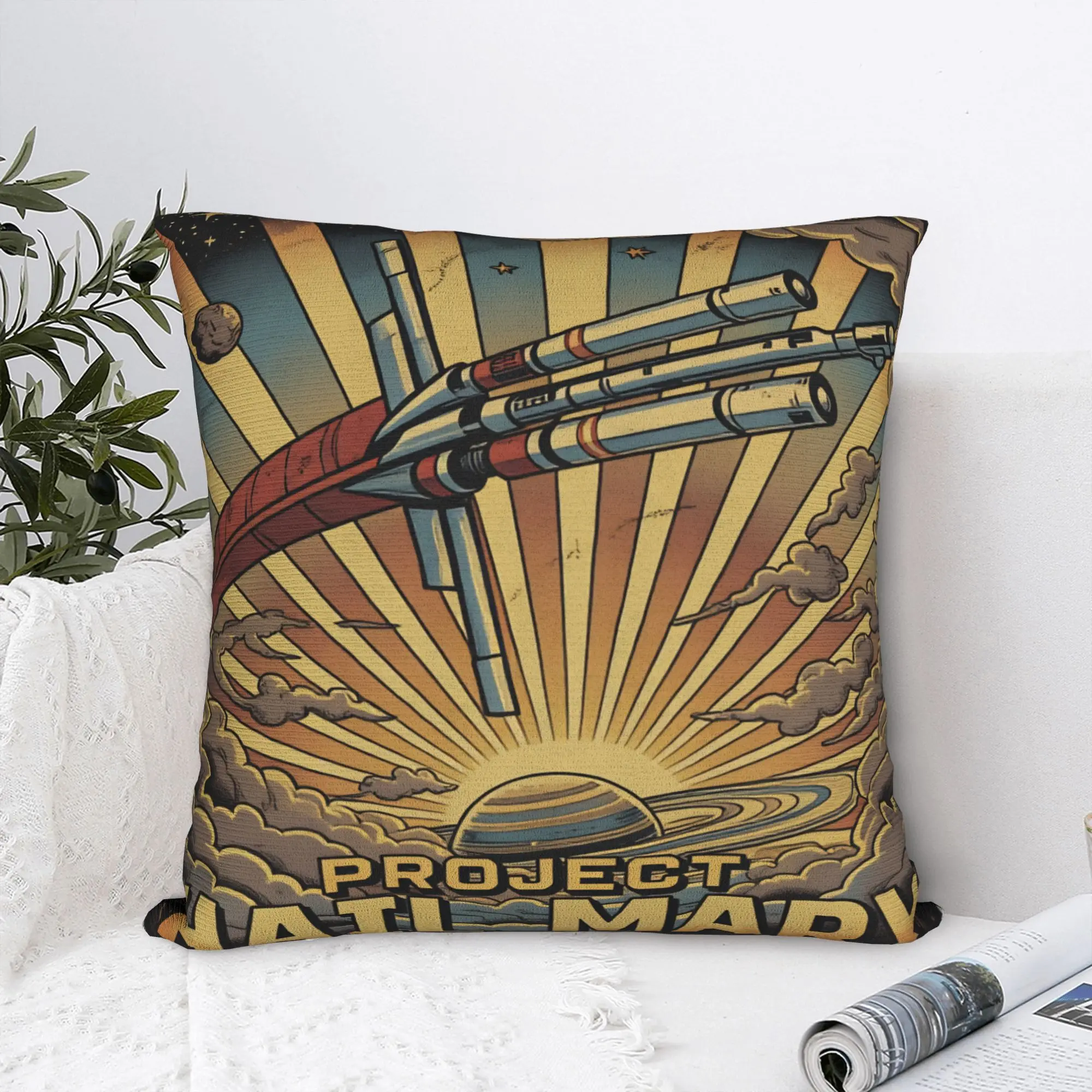 Pillow Case Project Hail Mary Soft  Pillow Cover For Sofa Couch Bed Living Room Fashion Pillowcases
